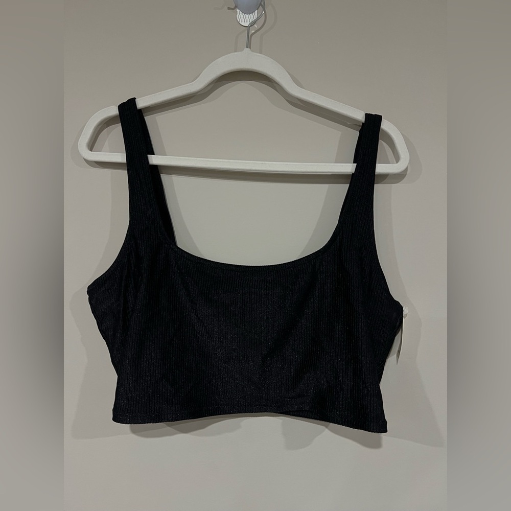 NWT Black Bikini Top